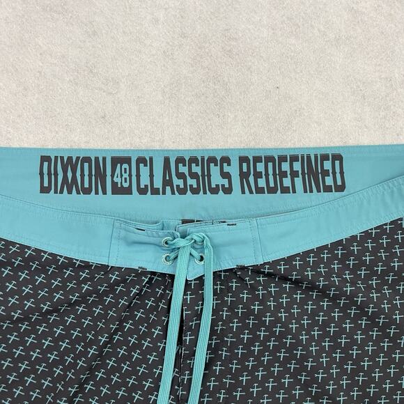 Dixxon Board Shorts Mens 48 Gray Drawstring Waist Surf Swim Trunks - Picture 2 of 10